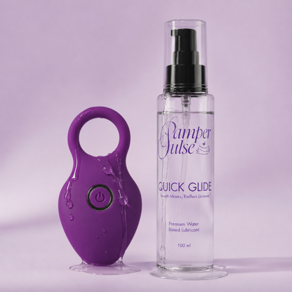 BLISS DUAL VIBRATING RING WITH QUICK-GLIDE