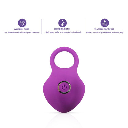 BLISS DUAL VIBRATING RING WITH QUICK-GLIDE